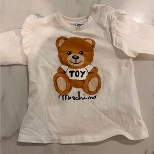 Moschino White Shirt with Brown Toy Bear